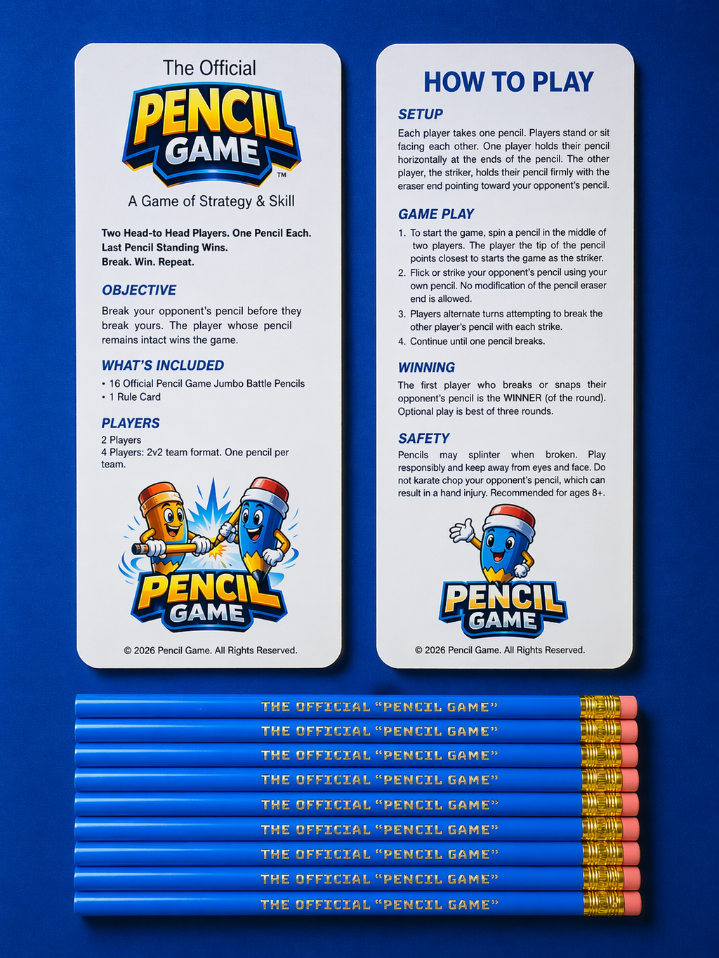 THE OFFICIAL PENCIL GAME: BREAK. WIN. REPEAT.